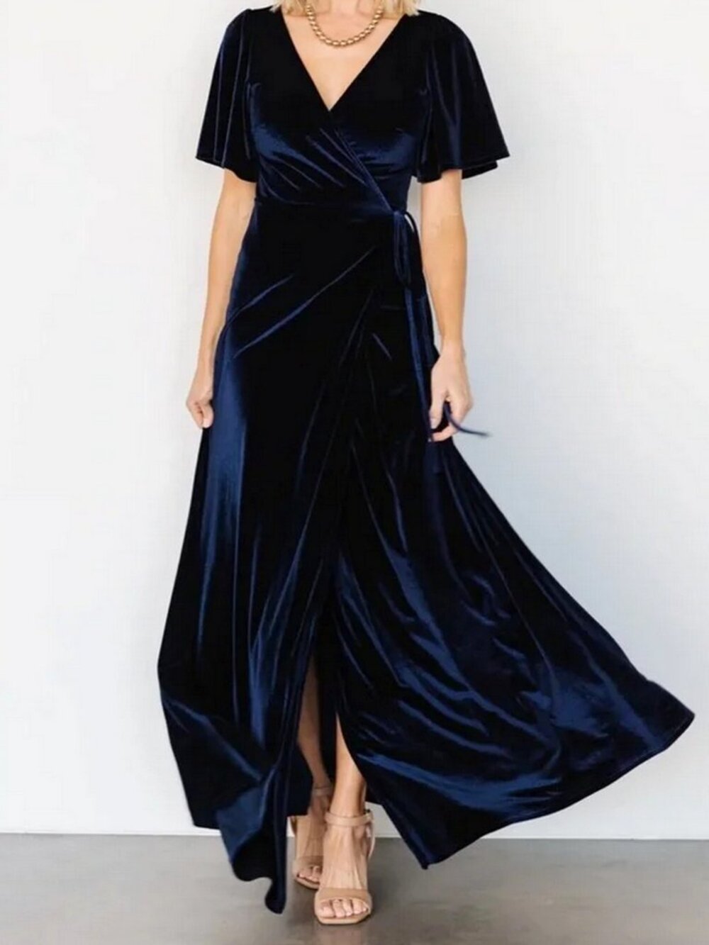 Baltic Born Velvet Wrap Dress